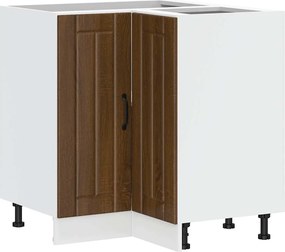 vidaXL Dulap de bază pe colț de bucătărie „Lucca” stejar maro din lemn