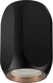 Spot aplicat cu bec GU10 Cubi negru/ auriu