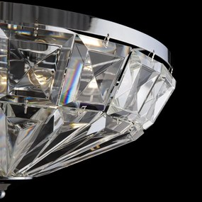 Lustra aplicata design neoclasic Facet crom 48,6cm