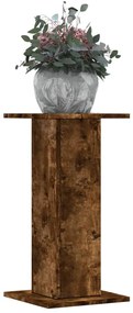 vidaXL Suporturi de plante 2 buc. stejar fumuriu 30x30x60 cm lemn