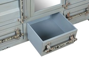 Dulap turcoaz, din metal, stil industrial, Cargo