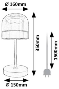Lampă LED dimabilă de masă Rabalux 74037 XELIRA LED/13W/230V 3000/4000/6000K