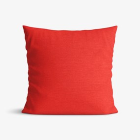 Goldea față de pernă decorativă loneta - roșie 45 x 45 cm