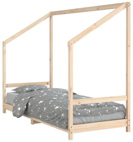 835700 vidaXL Cadru de pat pentru copii, 80x200 cm, lemn masiv de pin