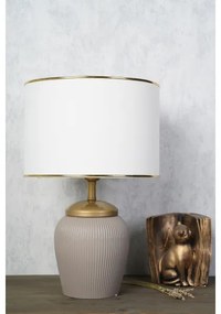 Lampă de masă RAMZES 1xE27/40W/230V alb/bej