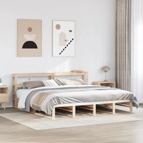vidaXL Cadru de pat fără saltea, 180x200 cm, lemn masiv pin