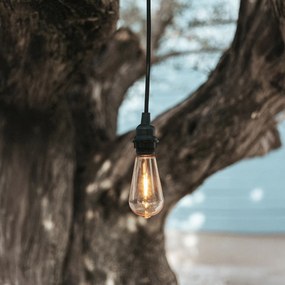 Ghirlande luminoase negre cu ștecher și soclu E27 5m IP54 - Arteixo