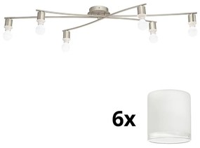 Plafonieră LED Eglo MY CHOICE 6xE14/4W/230V crom/alb