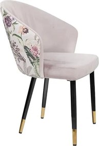 Set 2 scaune MAISON CLASSIQUE catifea liliac, model floral