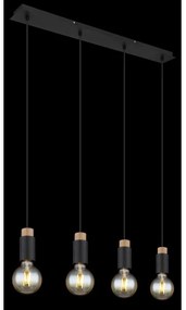 Lustră pe cablu MATTI 4xE27/40W/230V Globo 54045-4H