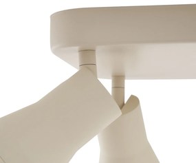 Spotlight tavan patrat bej GU10 50mm 4 lumini - Stanley