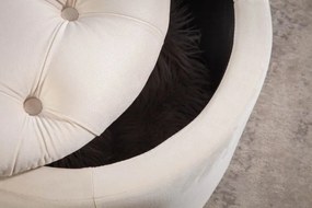 Taburete cu spatiu de depozitare Modern Barock 50cm, bej