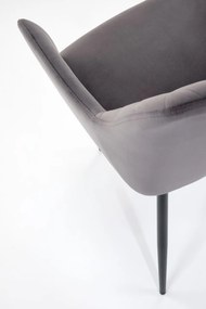 Scaun K558 velvet gri