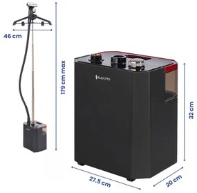 Fier de Calcat Vertical cu aburi Suporto, Steamer model S2 de 2200W cu 3 trepte de putere. Statie de calcat profesionala pentru haine netede, fara