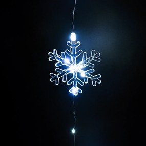 Decorațiune luminoasă pentru exterior Snowflakes,120x120 cm, LED, alb rece, temporizator, 8 funcții, 120 cm