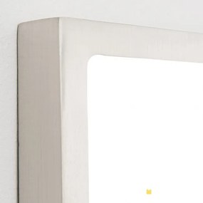 Plafoniera LED moderna design slim Lero 23x23cm aluminiu mat