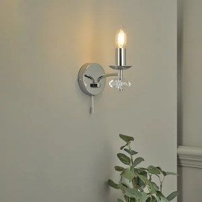 Där Lighting OLE0750 - Aplica de perete OLEANA, 1xE14/40W/230V, crom lucios