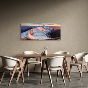 Tablou - Panoramă montană de iarnă II. (120x50 cm)