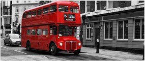 Tablou - Londra cu autobuz (120x50 cm)