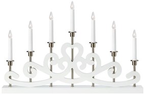 Sfeșnic de Crăciun NIGHTFALL 7xE10/3W/230V alb Markslöjd 705965