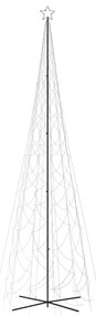 Brad de Craciun conic, 3000 LED-uri, alb cald, 230x800 cm Alb cald, 800 x 230 cm, Becuri LED in forma zigzag, 1