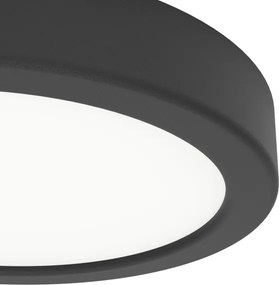 Eglo 901297-LED plafonieră FUEVA LED, 7,5W, 230V, 2700/4000/6500K, Ø16,6 cm, negru
