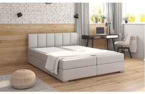 boxspring pat 160x200, gri deschis, RIANA KOMFORT