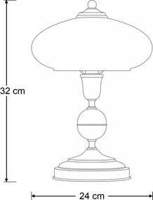 Brilagi - Lampă de masă MOLLERO 1xE14/11W/230V bronz/patină