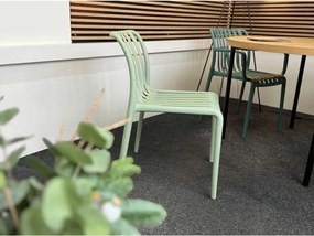 Scaun din plastic TREGO, verde