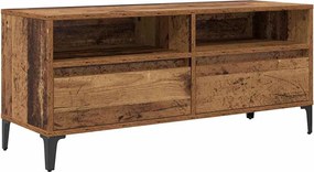 vidaXL Cabinet TV cu sertar Lemn Vechi 100 x 34,5 x 44,5 cm