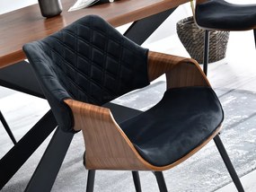 Scaun Rolf K (nuc închis + negru). 1111255