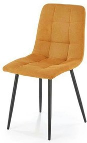 Scaun K560, galben/negru, stofa clasica/metal, 45x53x88 cm