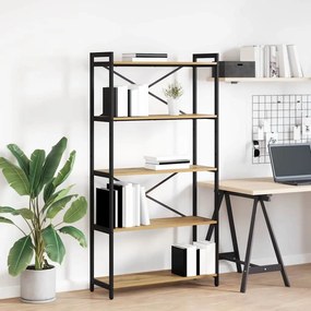 vidaXL Bibliotecă stejar artizanal 80 x 30 x 153 cm Lemn compozit