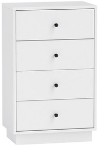 HOMCOM Sertar șifonier cu 7 sertare dulap din material lemnoas în stil modern 47 x 29 x 75 cm Alb | Aosom Romania