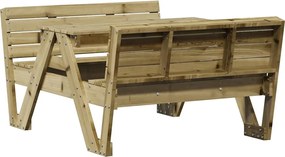 vidaXL Masă de picnic pentru copii, 88x122x58 cm lemn impregnat de pin