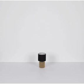 Lampă de masă VALENTINO 1xE14/40W/230V negru/auriu Globo 21626