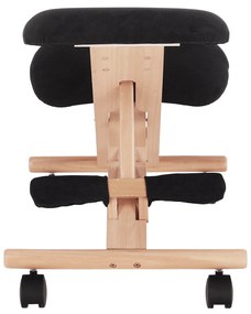 Scaun genunchi ergonomic, negru / fag, GROCO