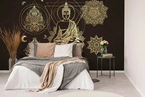 Tapet autoadeziv Buddha auriu