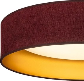 Brilagi-LED Plafonieră VELVET SIMPLE LED/36W/230V 3000K Ø 55 cm vișiniu/auriu