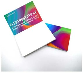Bloc mic de notițe electrostatic Symbionotes 19 x 10 cm - 100 foi, alb