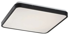 Plafoniera LED baie IP44 Alenzo 42x42cm negru/alb