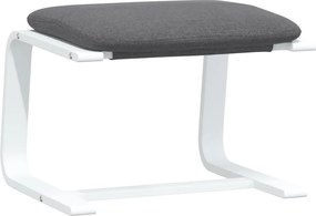 vidaXL Taburet, gri închis, 51x41x40 cm, material textil