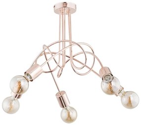 Lustră aplicată TANGO 5xE27/15W/230V cupru