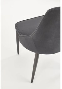 Scaun de bucaterie Marien, gri/negru