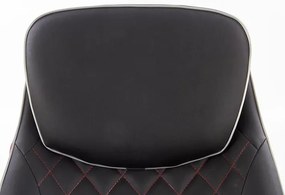 Fotoliu de birou Caitlyn (Negru + roșu). Promo -6%. 1048590