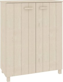 vidaXL Dulap CD-uri „HAMAR”, maro miere, 85x40x108 cm, lemn masiv pin