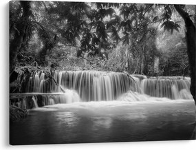 Tablou - Cascada alb-negru și alb (70x50 cm)