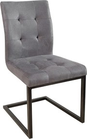 Set de 2 scaune design industrial style, Oxford gri A-36962 VC