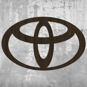 DUBLEZ | Semn din lemn pentru perete - Sigla Toyota