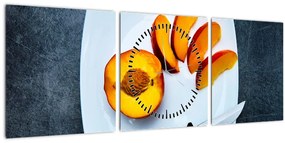 Tabloul cu piersică (cu ceas) (90x30 cm)
